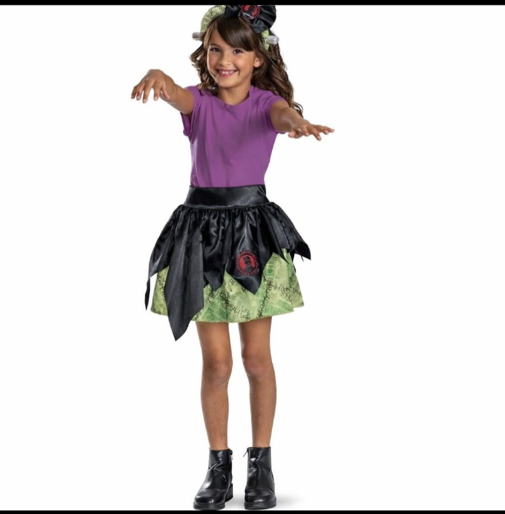 Universal Monsters Frankenstein Tutu Skirt & Headpiece Set Halloween Costume